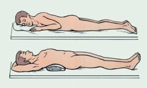 Body positions with attacks of pain in the spine