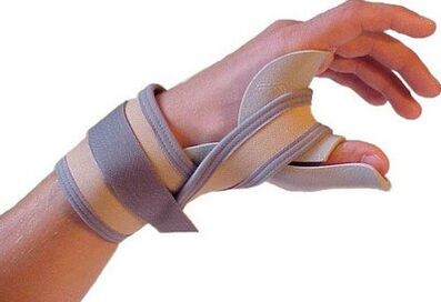 Fixation of the thumb of the hand for injuries